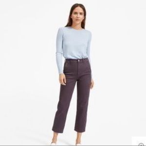 Everlane Straight Leg Crop in Shadow Color Size 8